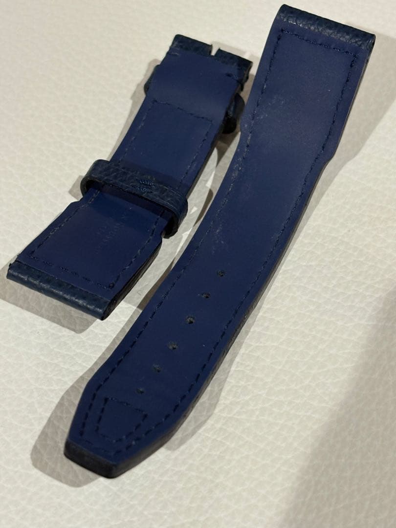 美品 ジャン・ルソー 時計ベルト IWC パイロット用 20-18mm ネイビー