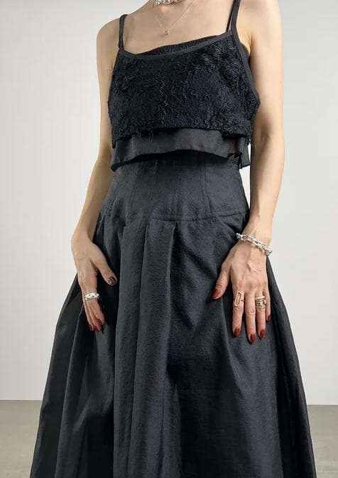 【CHIEKO+】jacquard bustierビスチェ　サイズ３８