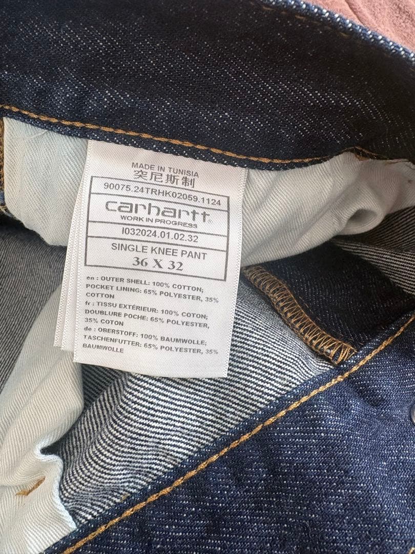 Carhartt wip Single Knee Pant 36サイズ ブルー