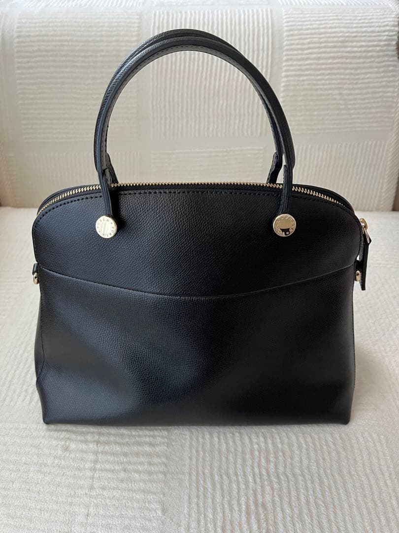 FURLA パイパー　ブラック ハンドバッグ