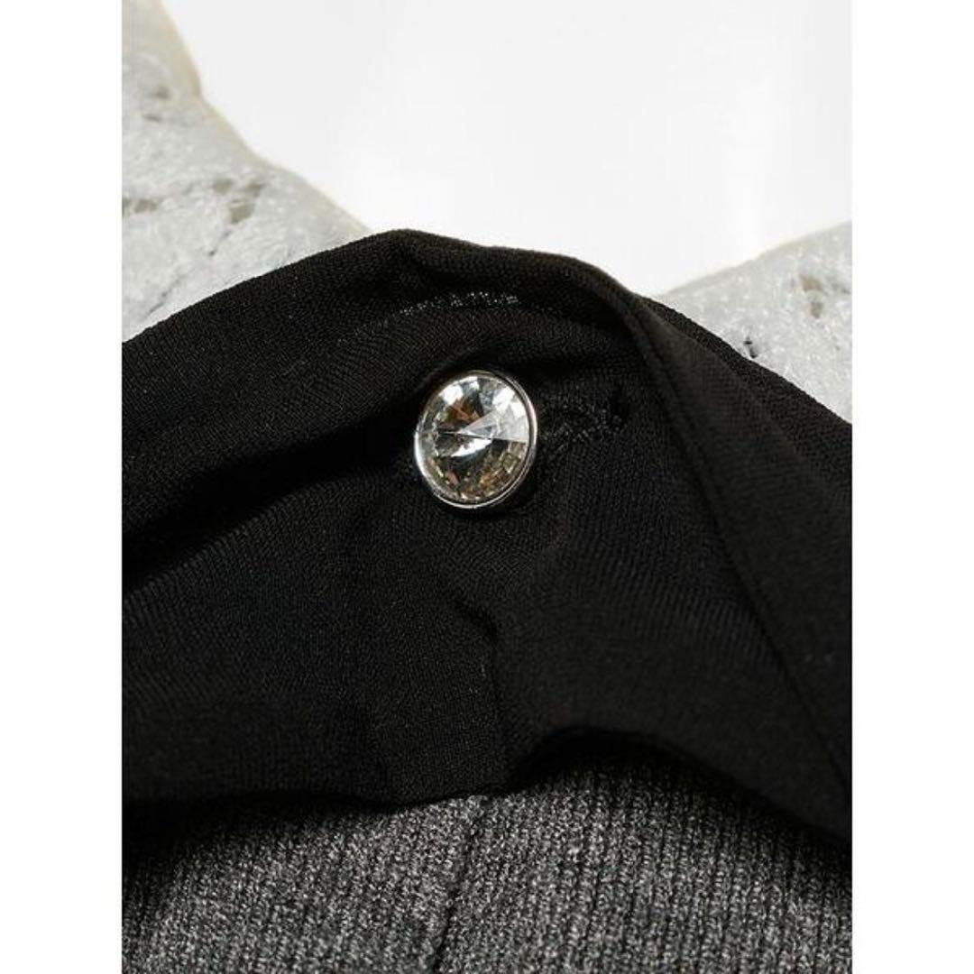 セルフォード 【WEB限定】デタッチャブルレースカラーカーディガン　CGRY