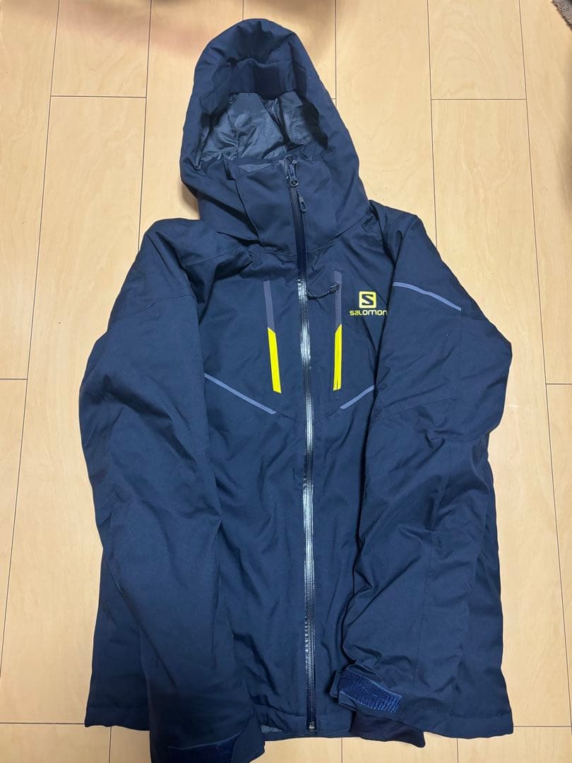 Salomon スキーウェアセット ネイビー/イエロー