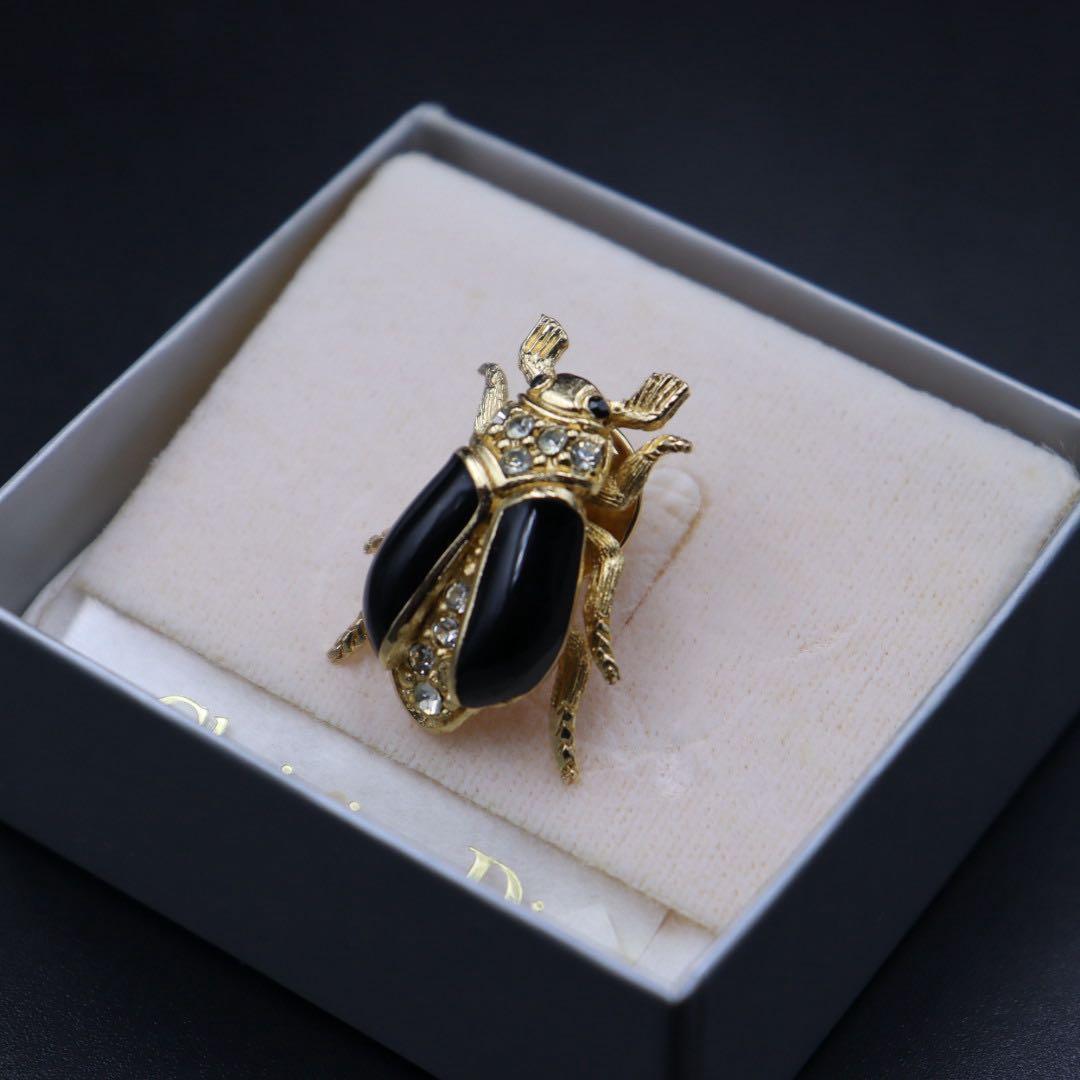ディオール ブローチ 虫 モチーフ ヴィンテージ アクセサリー