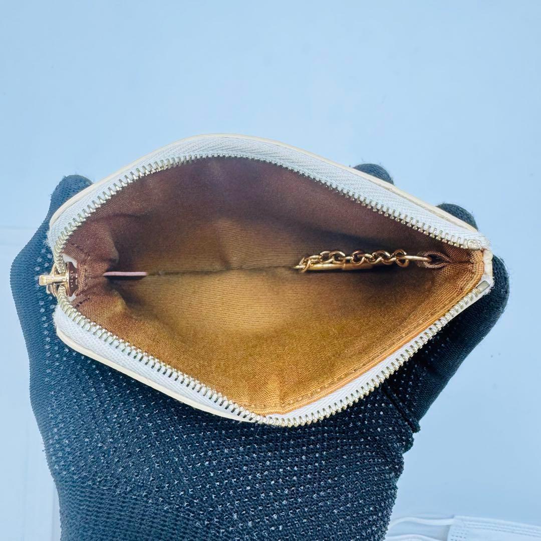 CELINE  トリオンフキャンバス キーリング付小銭入れ PVC 115