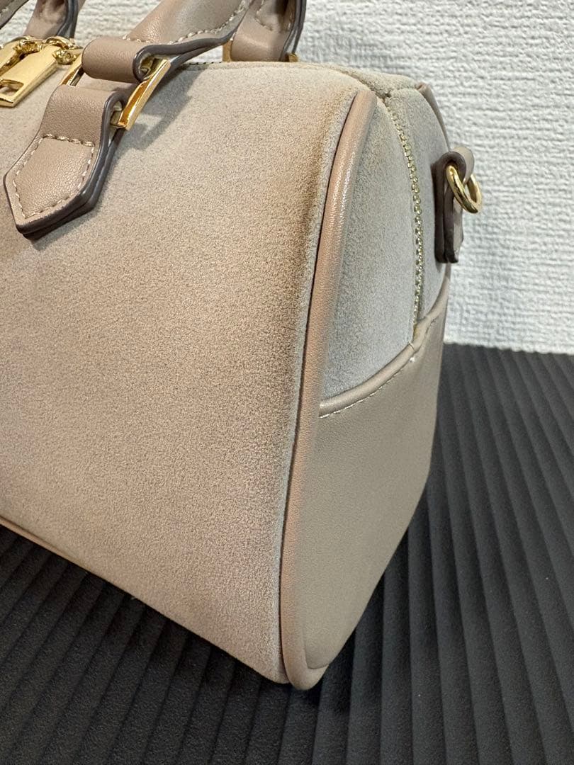 バッグ Herlipto Suede Mini Boston Bag