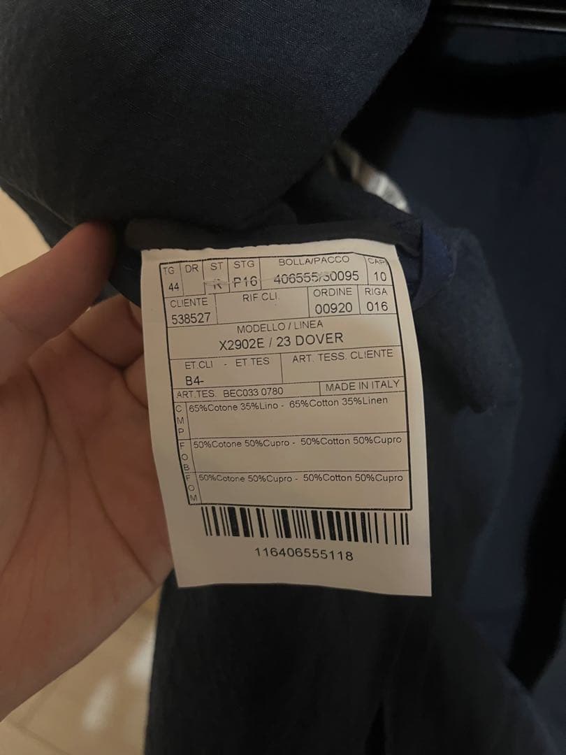 ボリオリ　ネイビージャケット