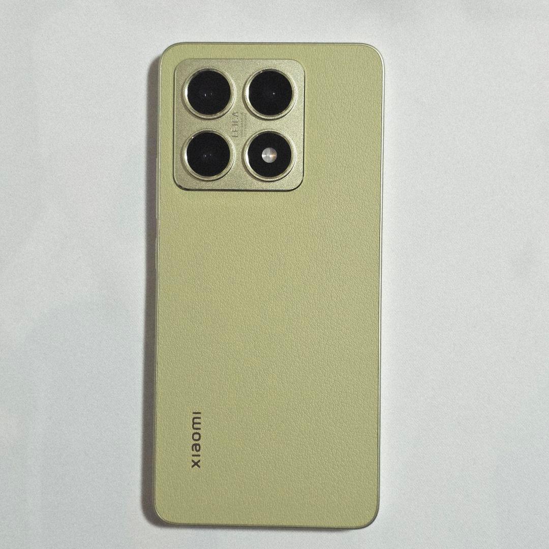 【美品】Xiaomi 14T レモングリーン 256GB au SIMフリー