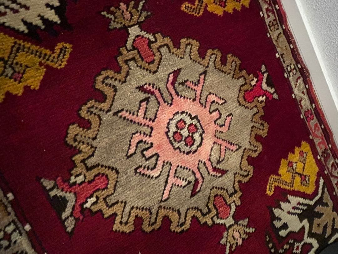 トライバルラグ・トルコヴィンテージラグ・ウール約96×48cm