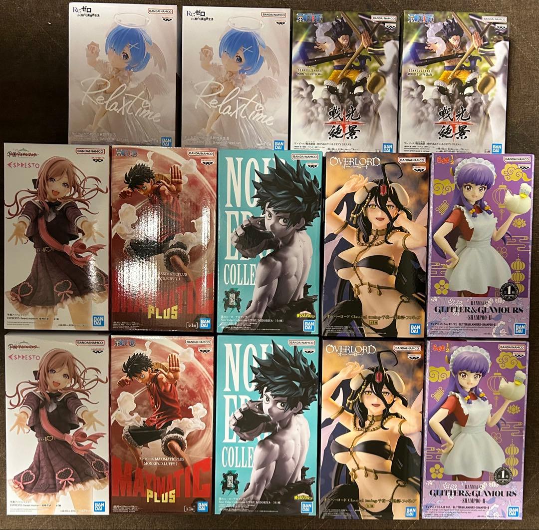 最新プライズフィギュア　各種２体　まとめセット　計１４体