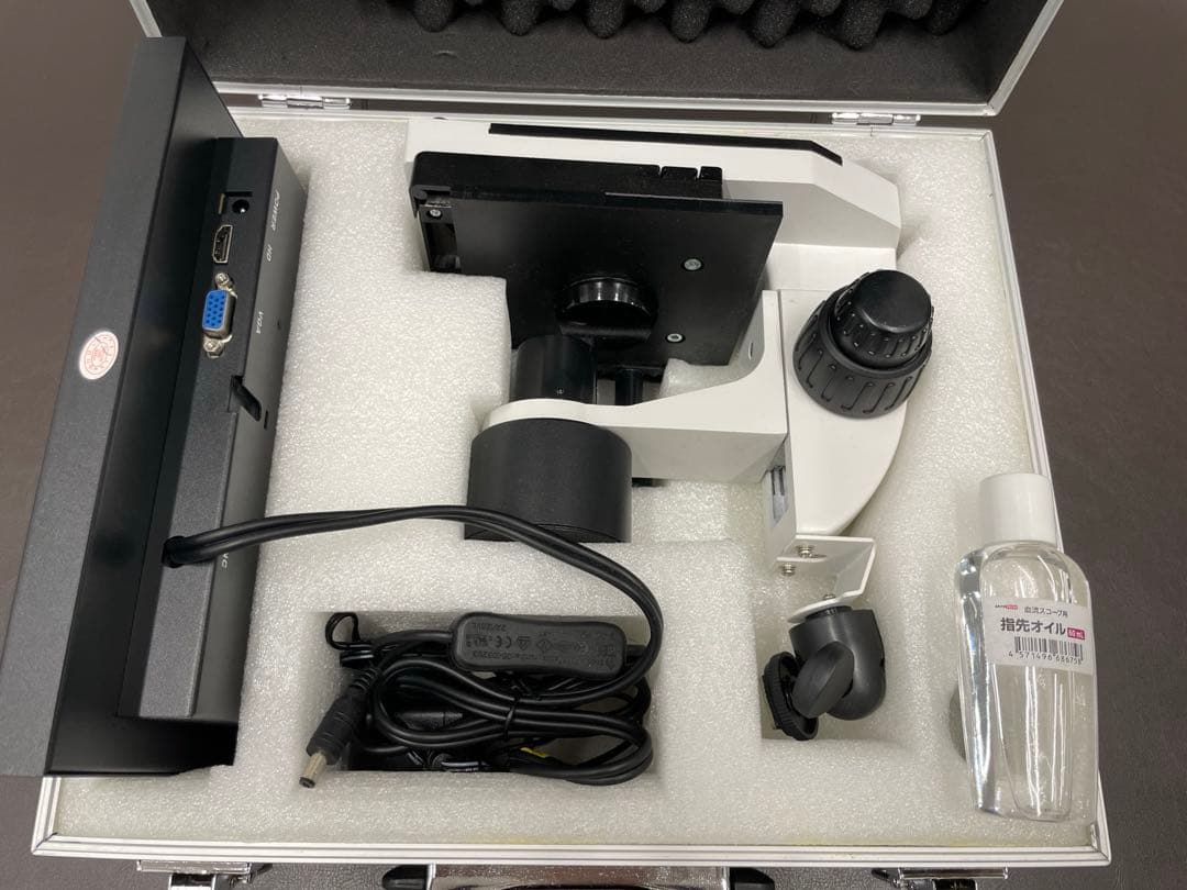 顕微鏡 本体 15インチ ディスプレイ