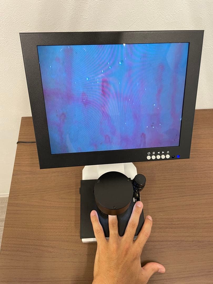 顕微鏡 本体 15インチ ディスプレイ