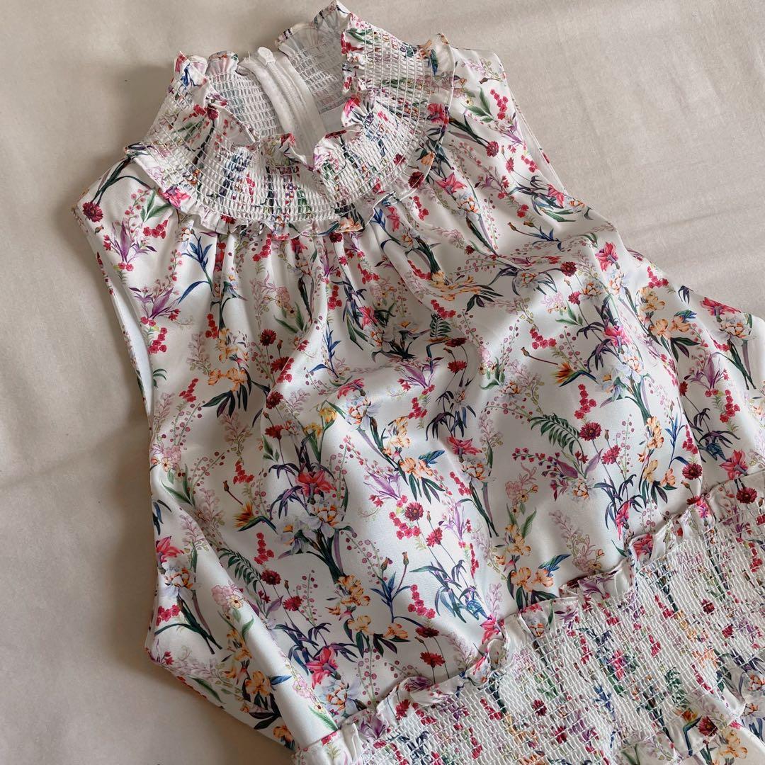 【めーぷる様】エルケイ　銀座クチュール　ローブドフルール　ロングドレス