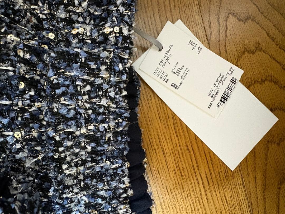 スナイデル　ファー付きフードブルゾン　ネイビー　01サイズ