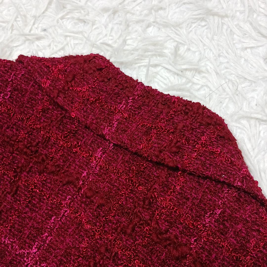 ✨美品✨近年モデル✨42サイズ✨エトロ　ツイードジャケット　ボルドー　ペイズリー
