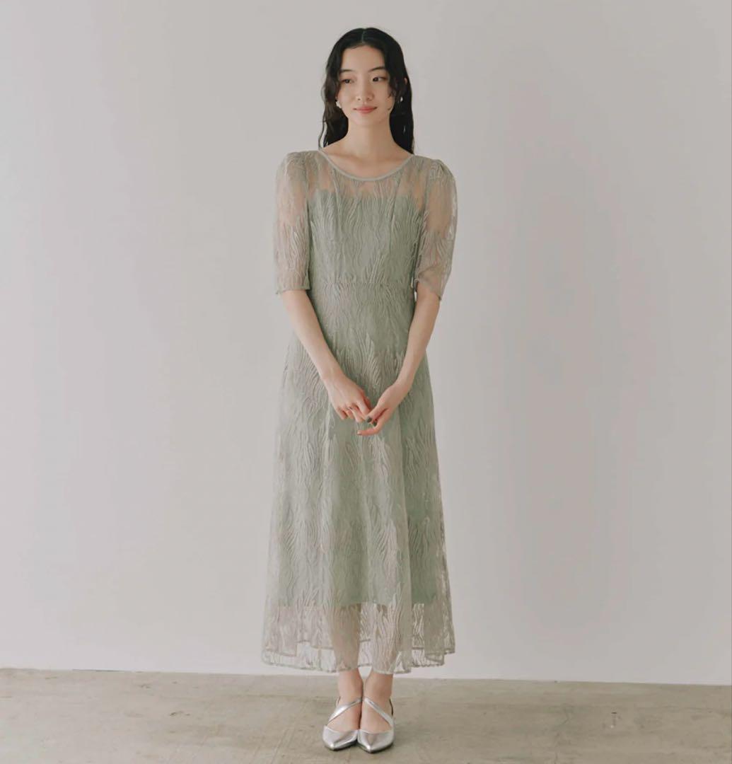 kaene スパンコールアネモネドレス　オケージョンドレス