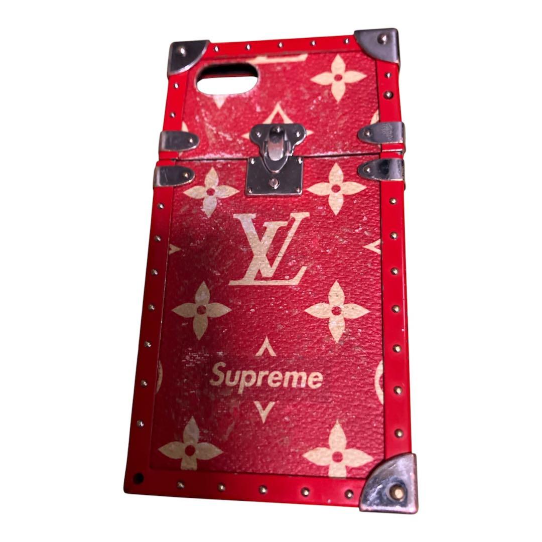 Louis Vuitton Supreme iPhoneケース　鑑賞用