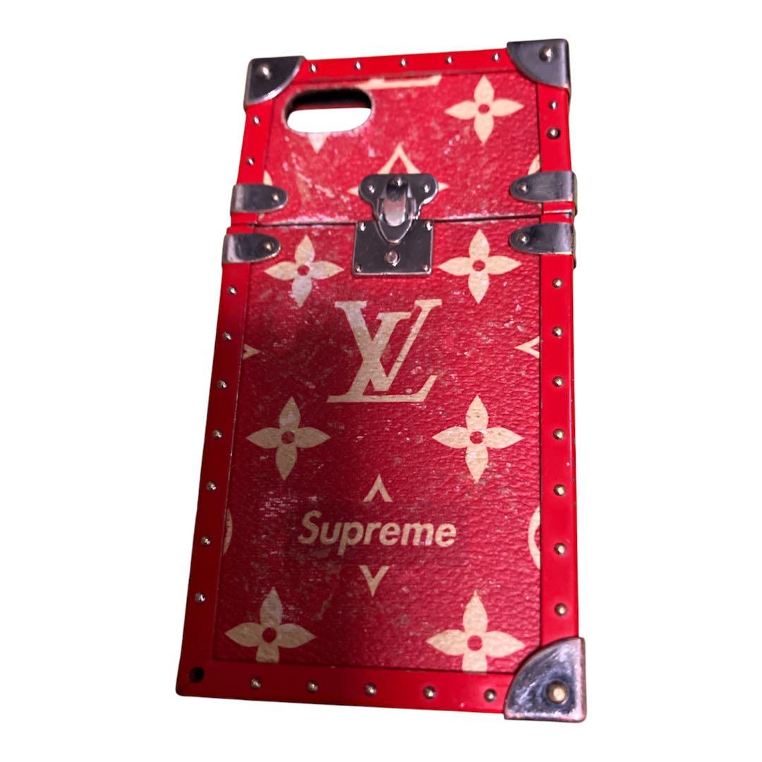 Louis Vuitton Supreme iPhoneケース　鑑賞用