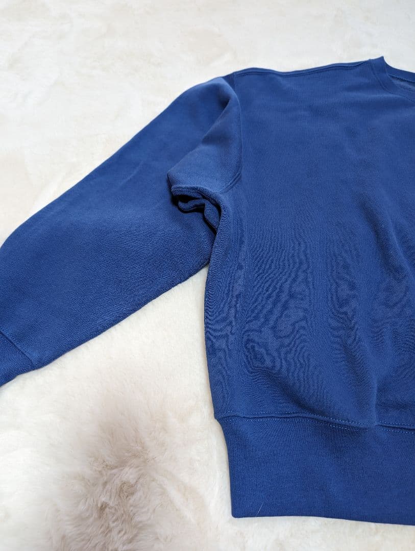 【未使用】ラルフローレン　ロゴ　刺繍　スエット　トレーナー　青　ビッグロゴ