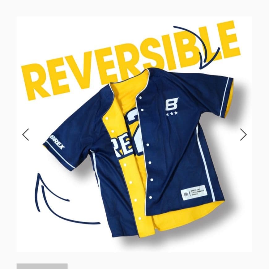 【新品】2025-26 BREXリバーシブルベースボールシャツ　売り切れ品