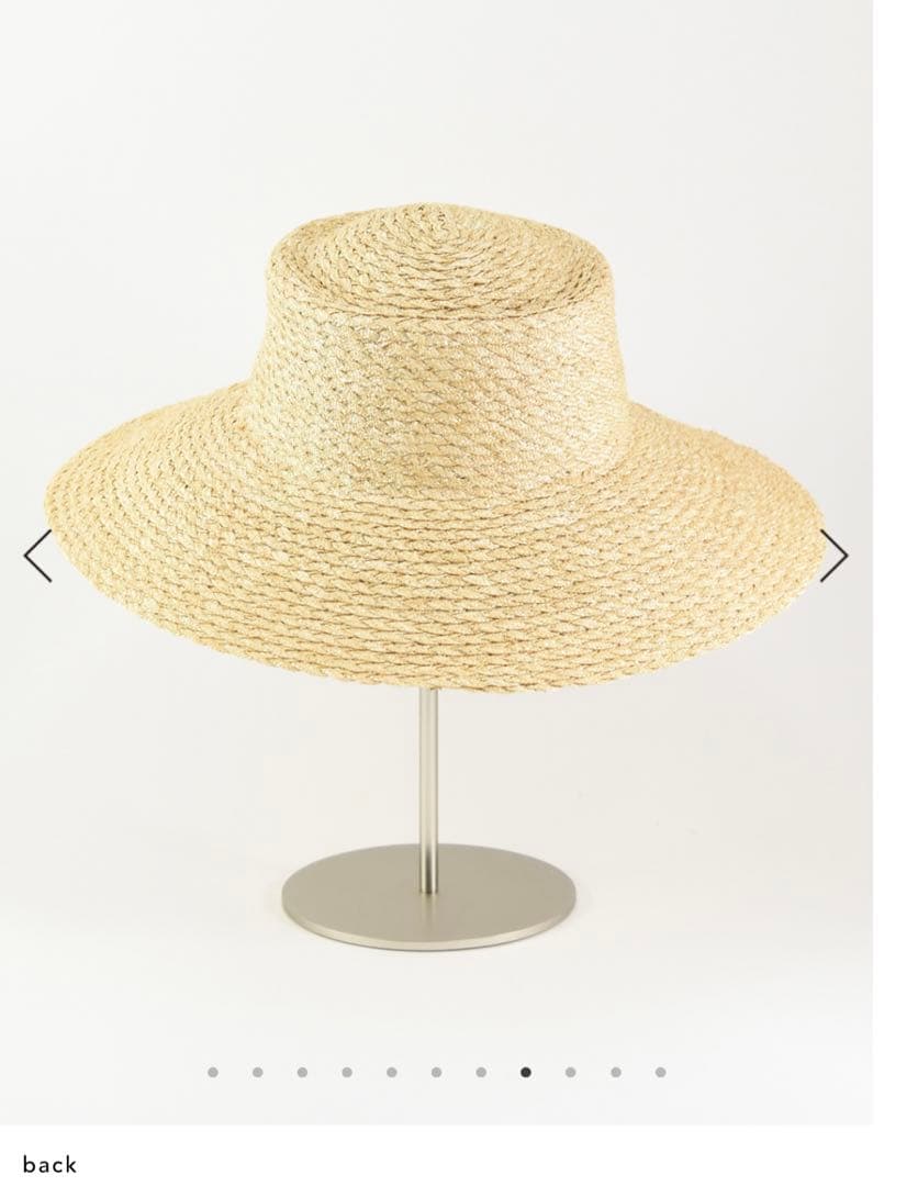 tocit トチエット　ナチュラル 麦わら帽子　リボン付き