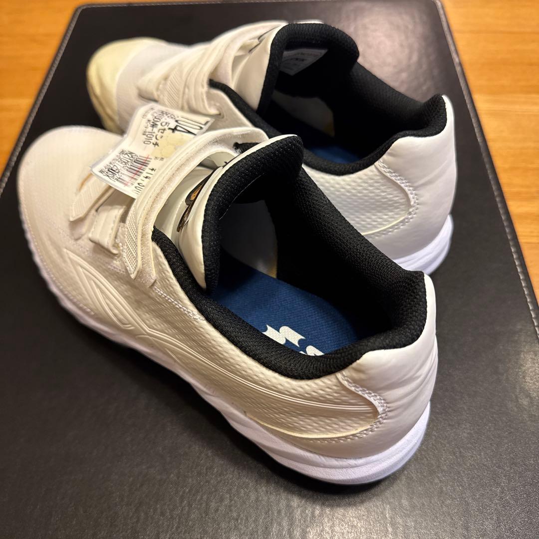 SSK スパイク 白 ブロックソール 3本ベルト プロエッジ ESF4100VW