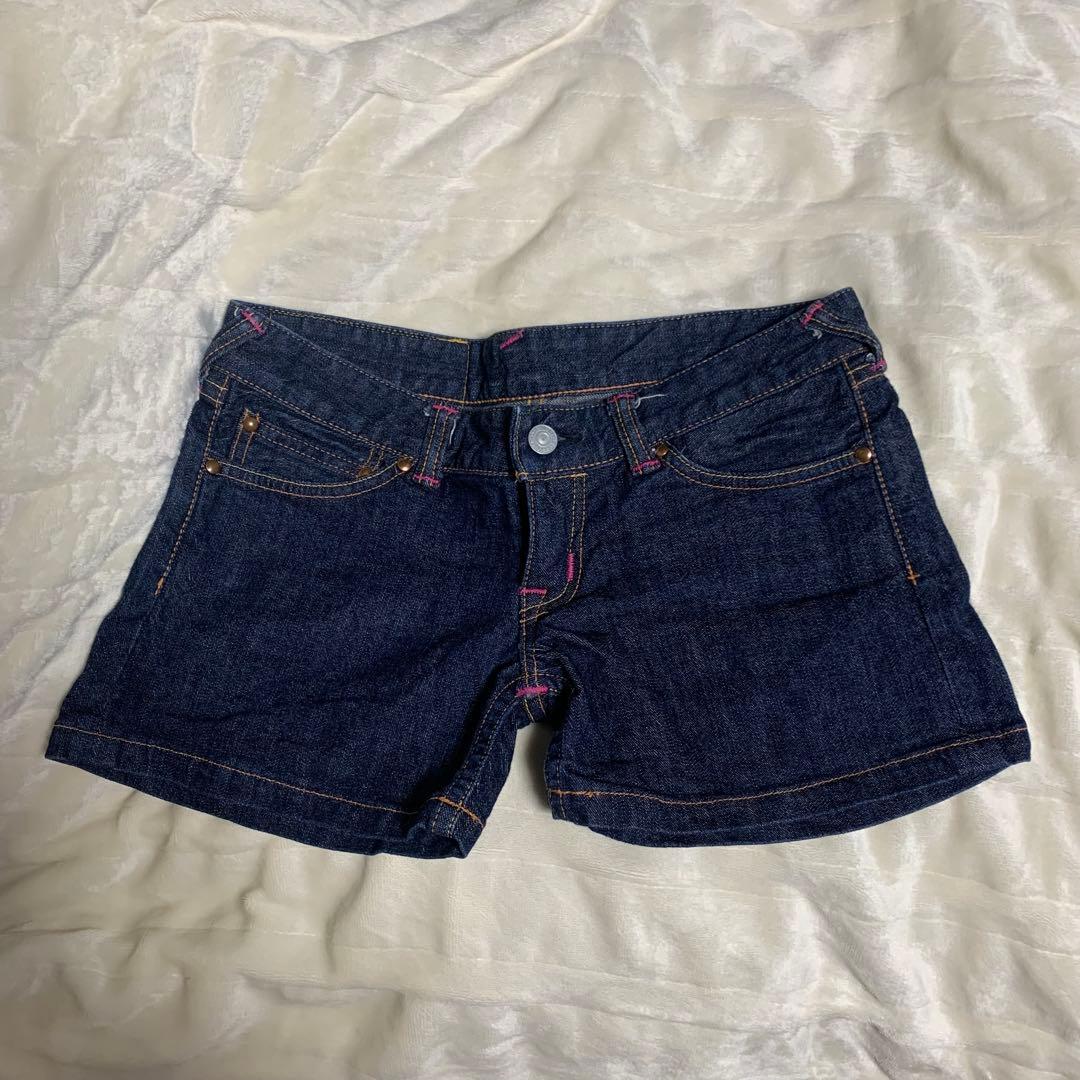 evisu カモメ　デニム ショートパンツ