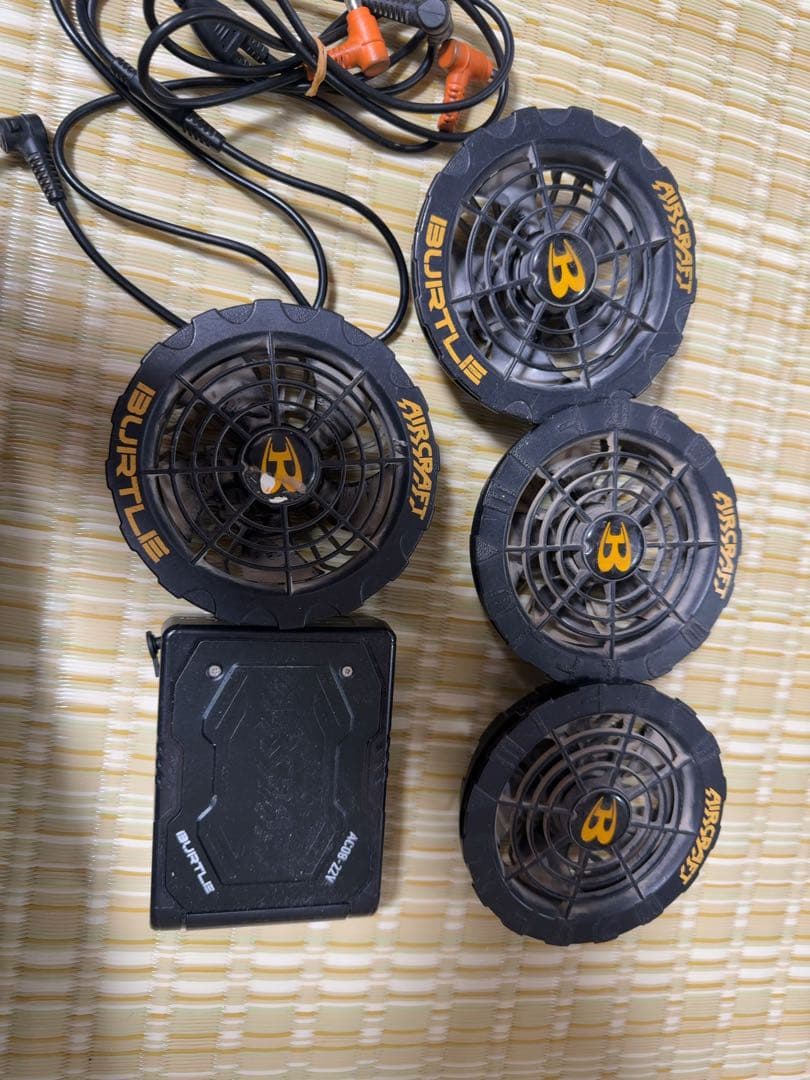 バートルAC-08 バッテリー　ファン4つセット