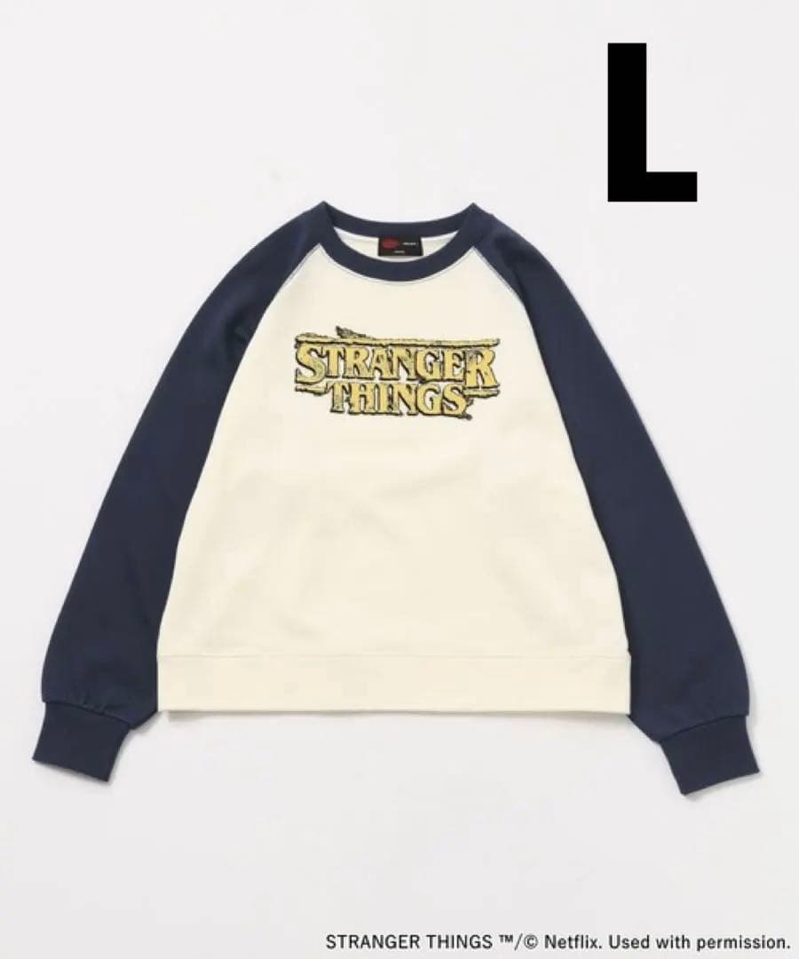 ニコアンドSTRANGER THINGS コラボ スエットプルオーバー　Lサイズ