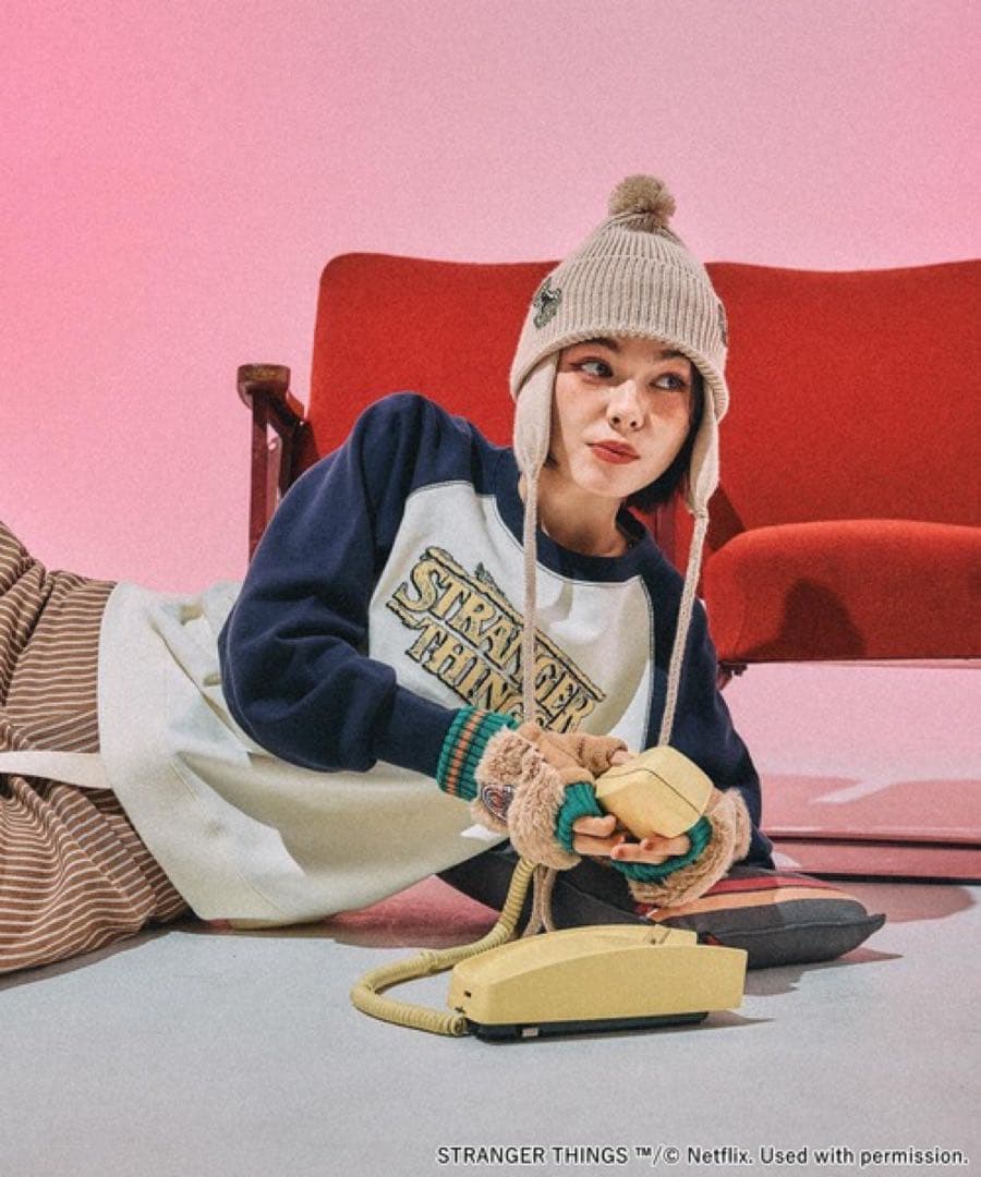 ニコアンドSTRANGER THINGS コラボ スエットプルオーバー　Lサイズ