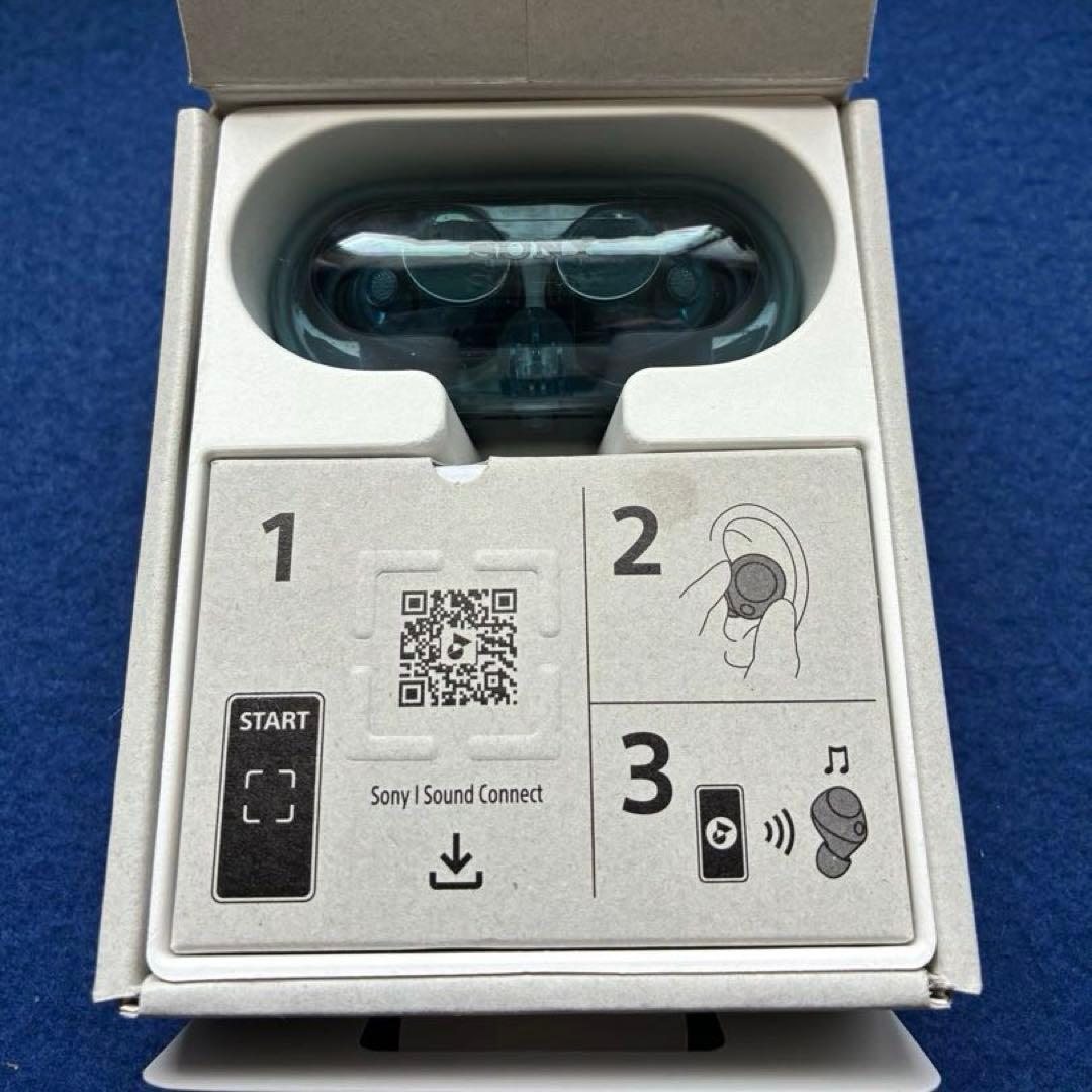 【美品動作品】SONY WF-C710N グラスブルー スケルトン 2025年製