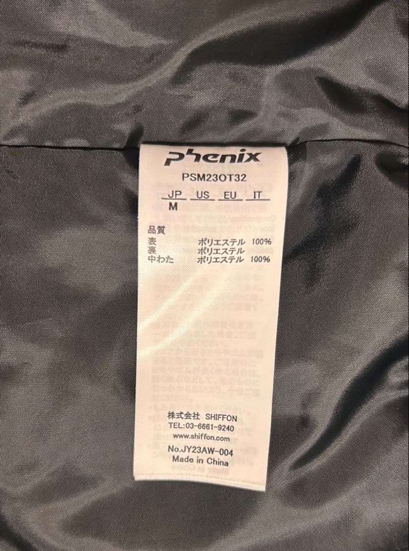 Phenix　スキー　ウェア　ジャケット　Ｍ　ブルー　黒