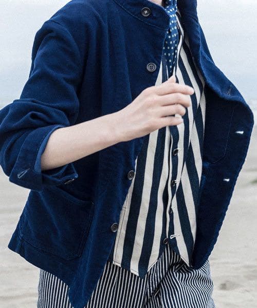 45R モール908ALL インディゴ　カバーオール　ジャケット