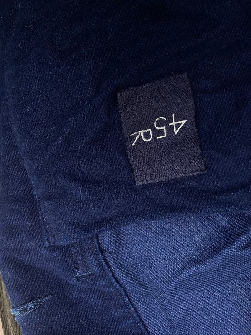 45R モール908ALL インディゴ　カバーオール　ジャケット