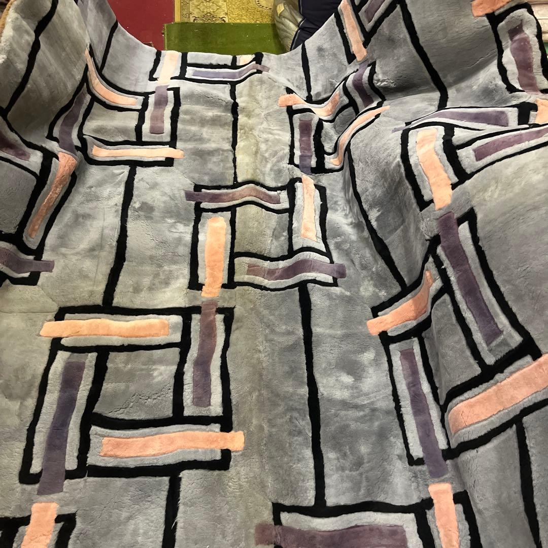  FUR ムーンカーペットラグ 200x200 難あり