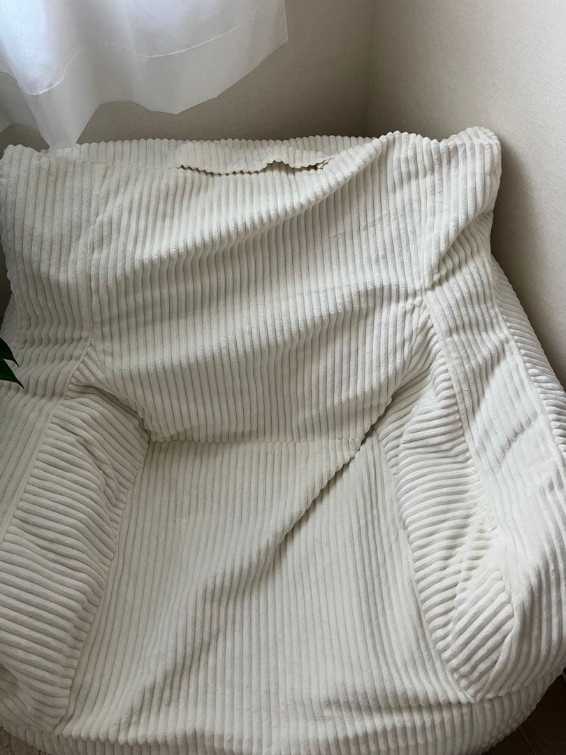 【ichi様】LOOSY HUGME 1人掛けビーズソファ オットマン付き