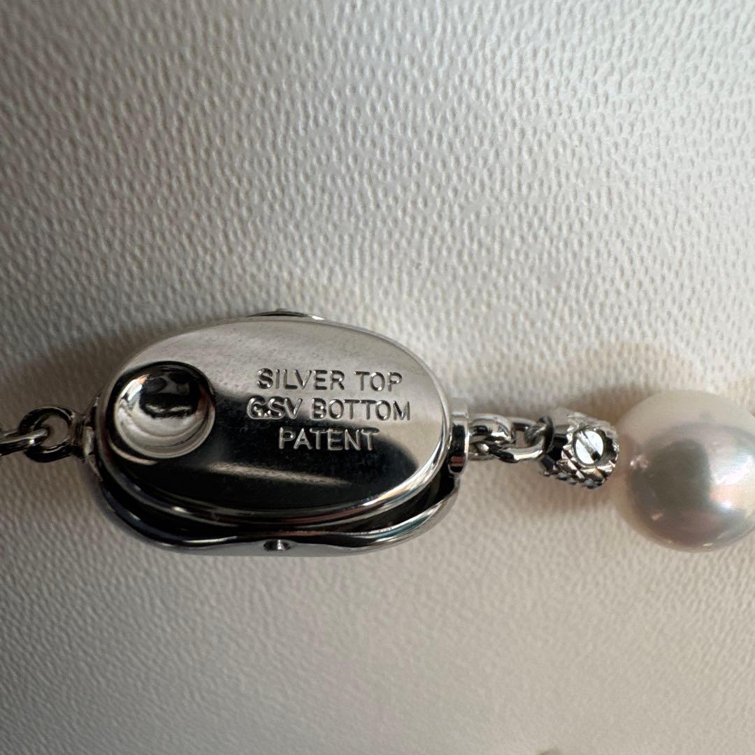 格安パールネックレスイヤリングセット【木箱、クロス付き】美品