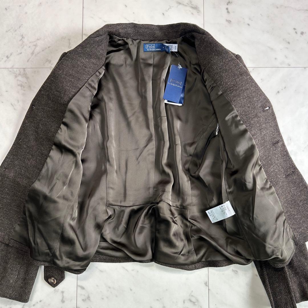 【タグ付き】ポロラルフローレン ヘリンボーン ベルテッド ブレザー 6