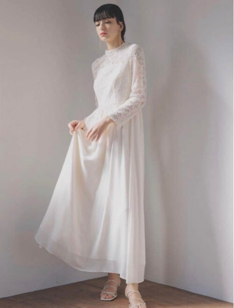 【新品】kaene クロシェレースマキシワンピース