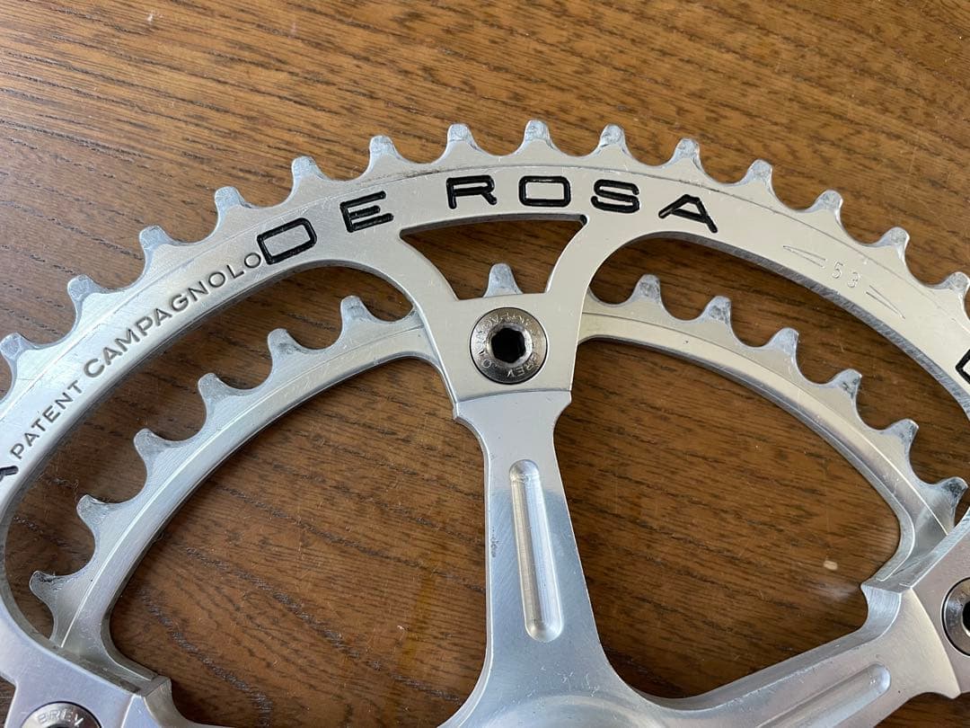再値下げ<中古> DE ROSA刻印カンパ スーパーレコード クランク53×42