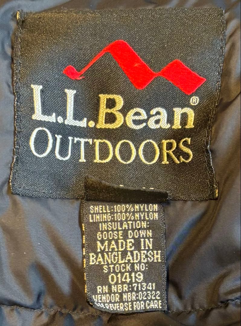 エルエルビーン パッカブルダウンベスト XXL ブラック