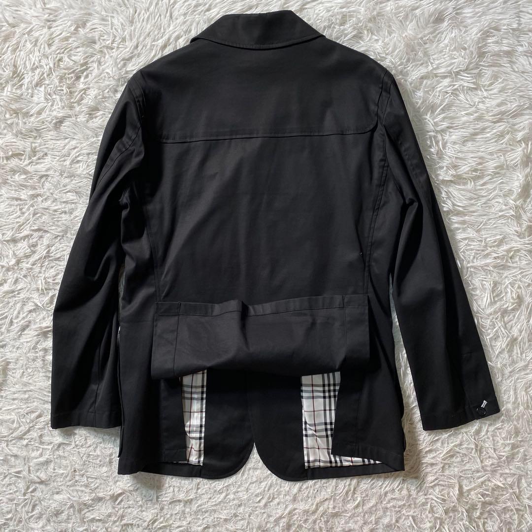 美品】バーバリーブラックレーベル　ジャケット　ノバチェック　ナイト刺繍　3b　M