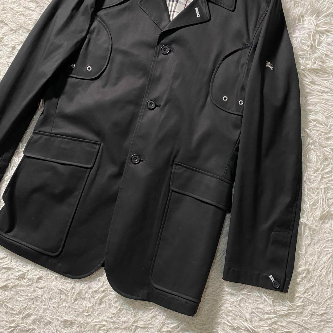 美品】バーバリーブラックレーベル　ジャケット　ノバチェック　ナイト刺繍　3b　M