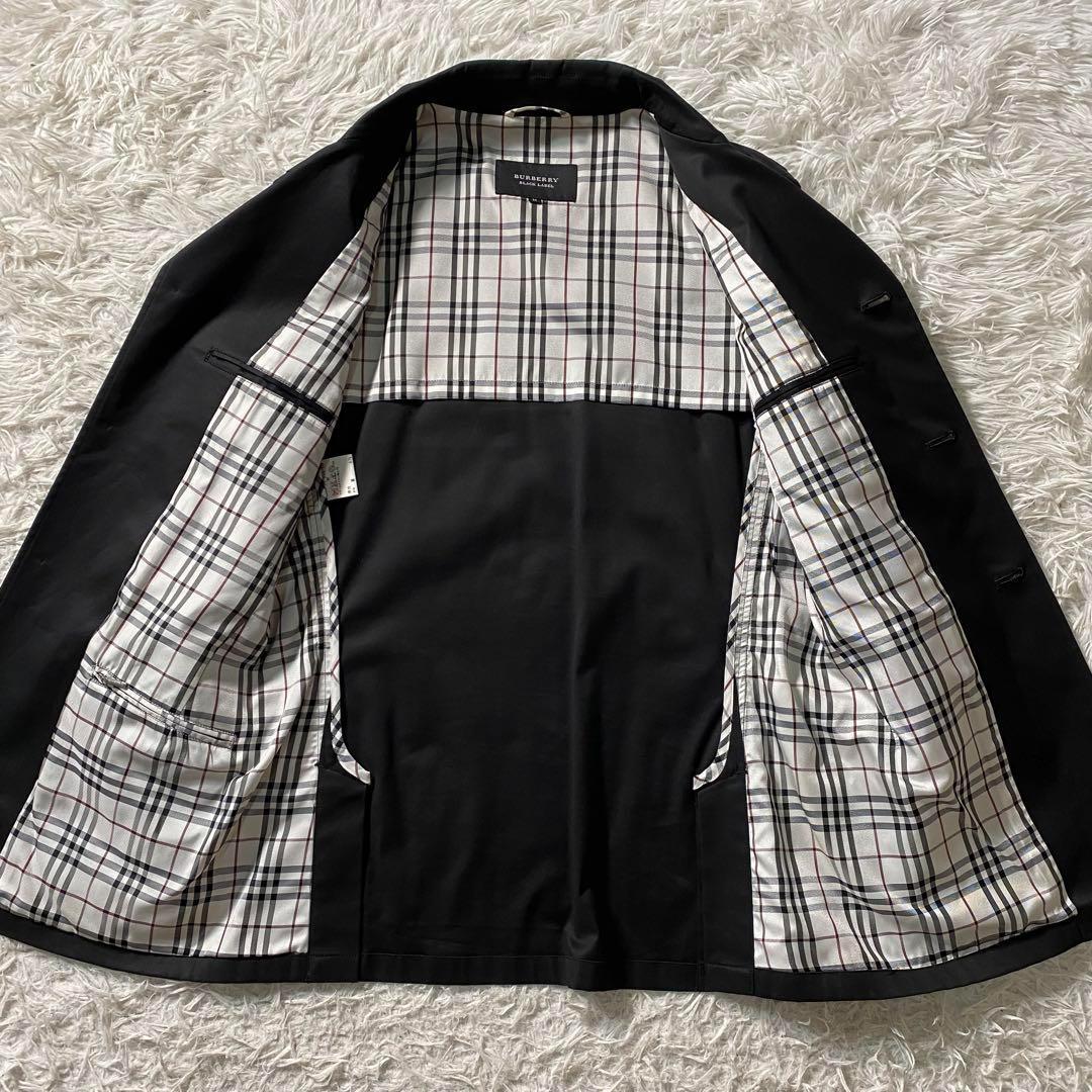 美品】バーバリーブラックレーベル　ジャケット　ノバチェック　ナイト刺繍　3b　M