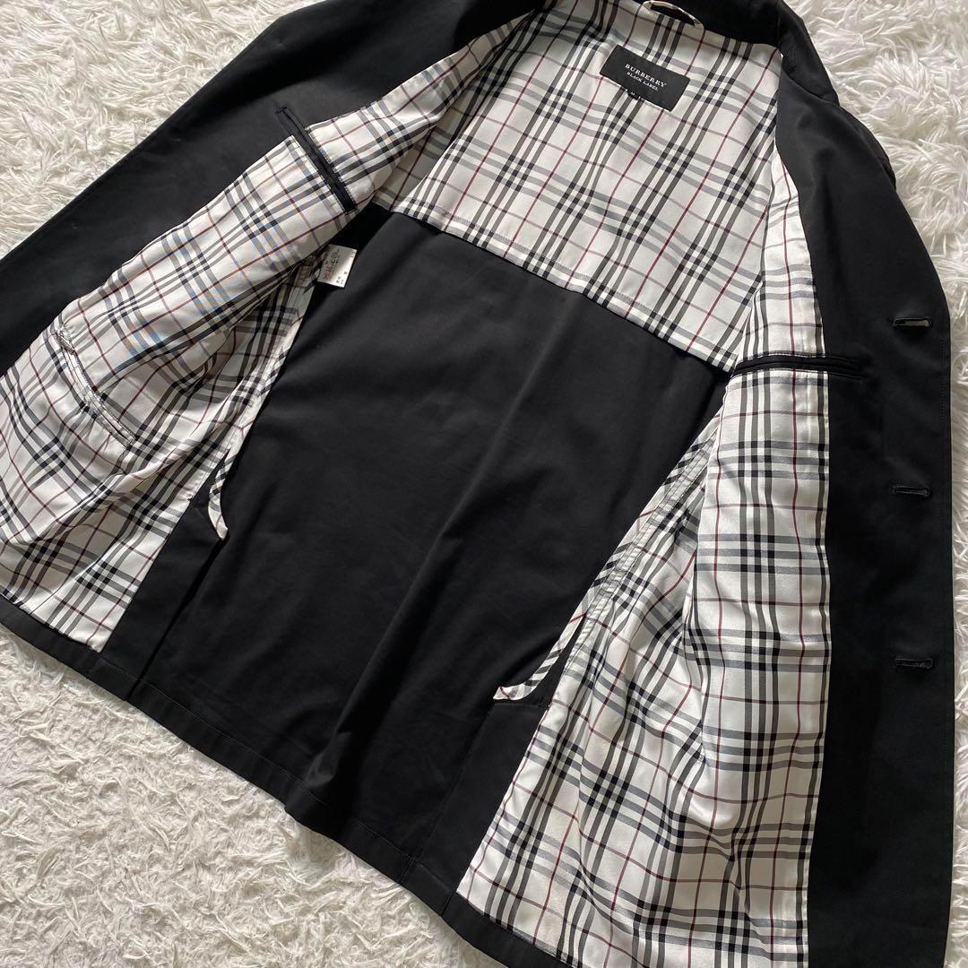 美品】バーバリーブラックレーベル　ジャケット　ノバチェック　ナイト刺繍　3b　M