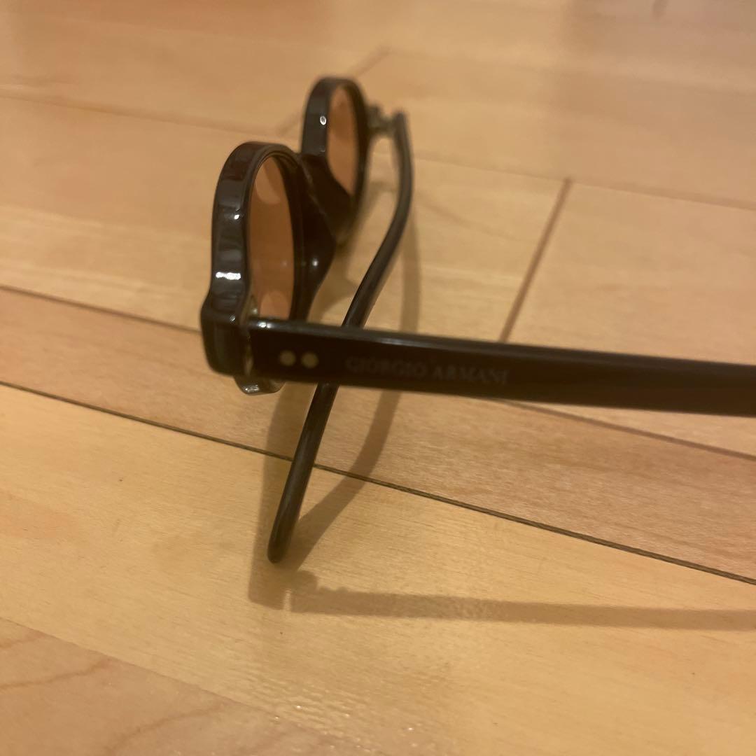 Giorgio Armani ダークブラウン サングラス　アルマーニ　中田