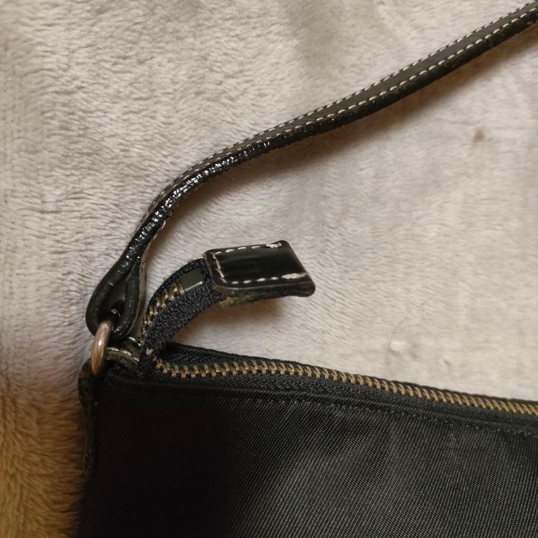 美品 バーバリー ブルーレーベル ハンドバッグ ナイロン ノバチェック ポーチ