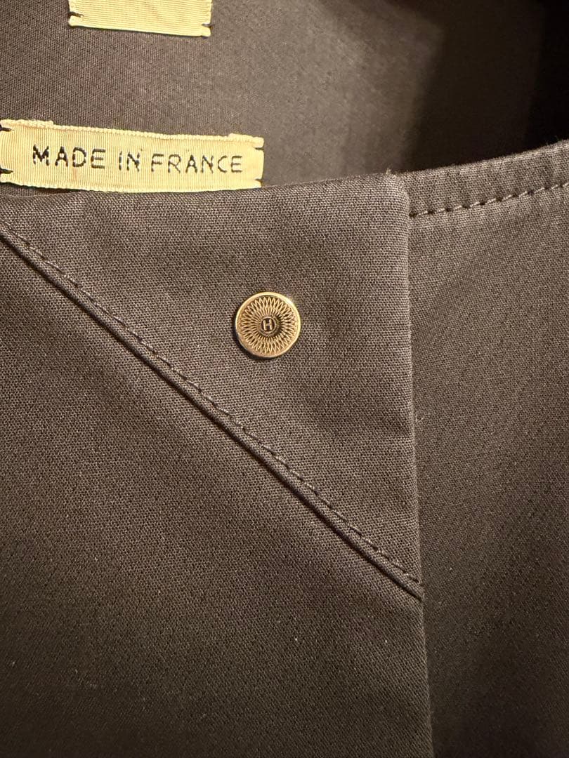 最終価格❗️【HERMÈS】フランス製　フロントジップワンピース 刻印ファスナー