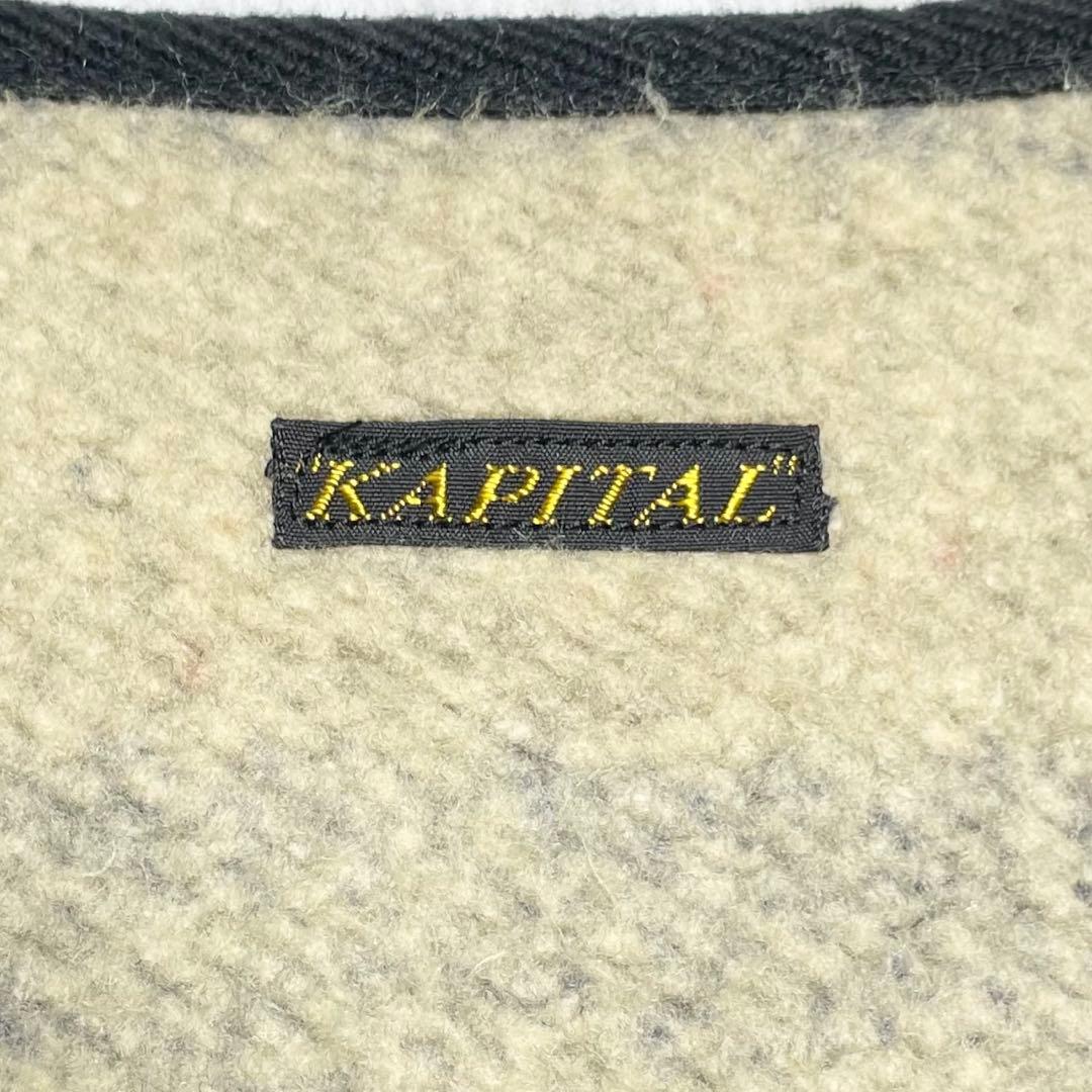 キャピタル　ビーチベスト・ボーダー・ネップライニング・L・裏毛・ビーチクロス