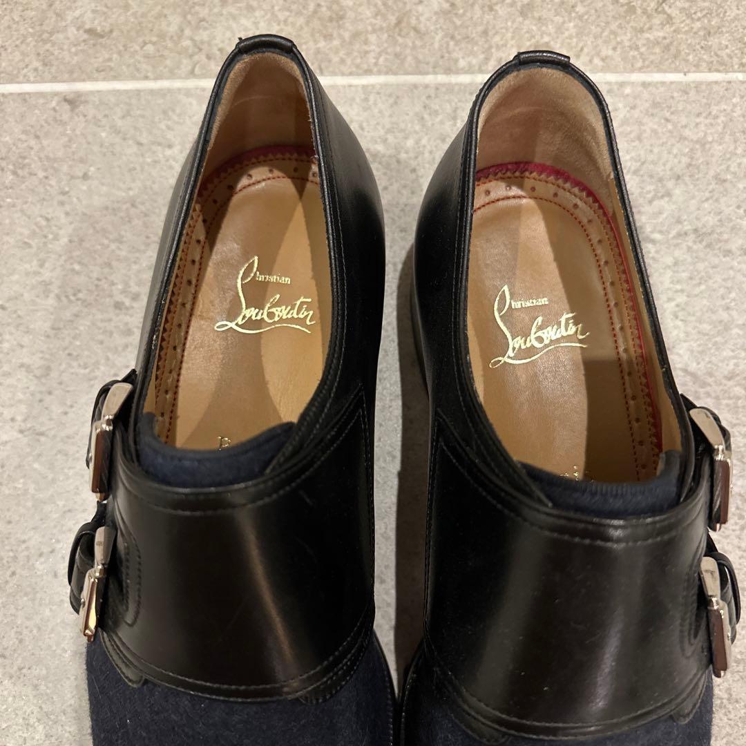 K*o様 美品 クリスチャンルブタン 革靴 39ハーフ(24.5cm相当) ブラ