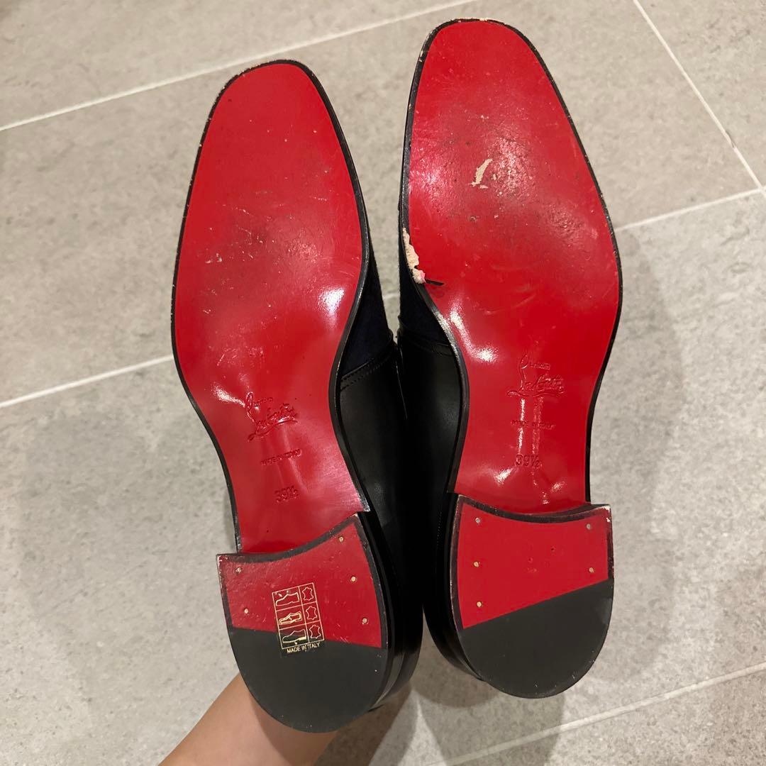 K*o様 美品 クリスチャンルブタン 革靴 39ハーフ(24.5cm相当) ブラ